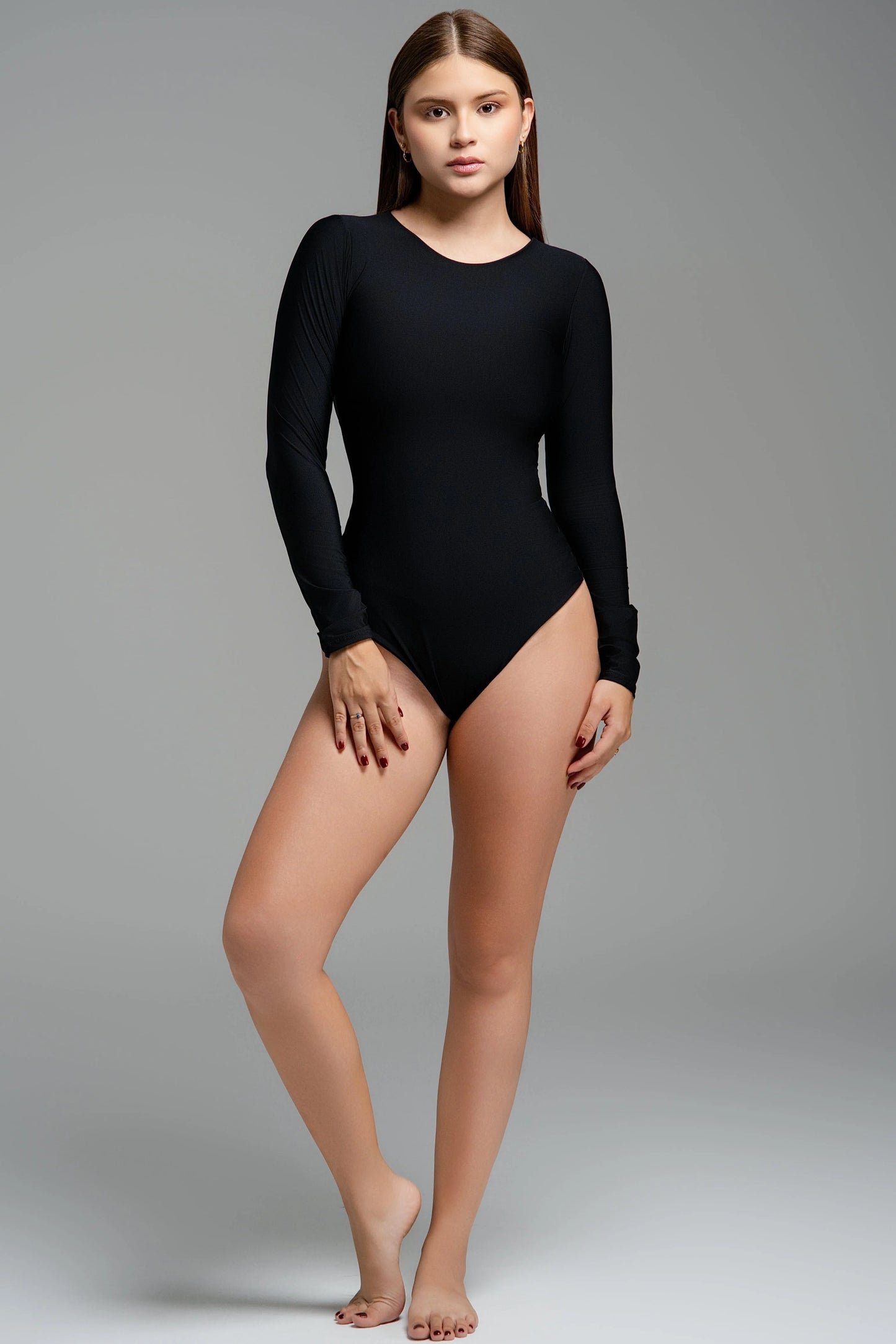 Body Aurora negro con control de abdomen