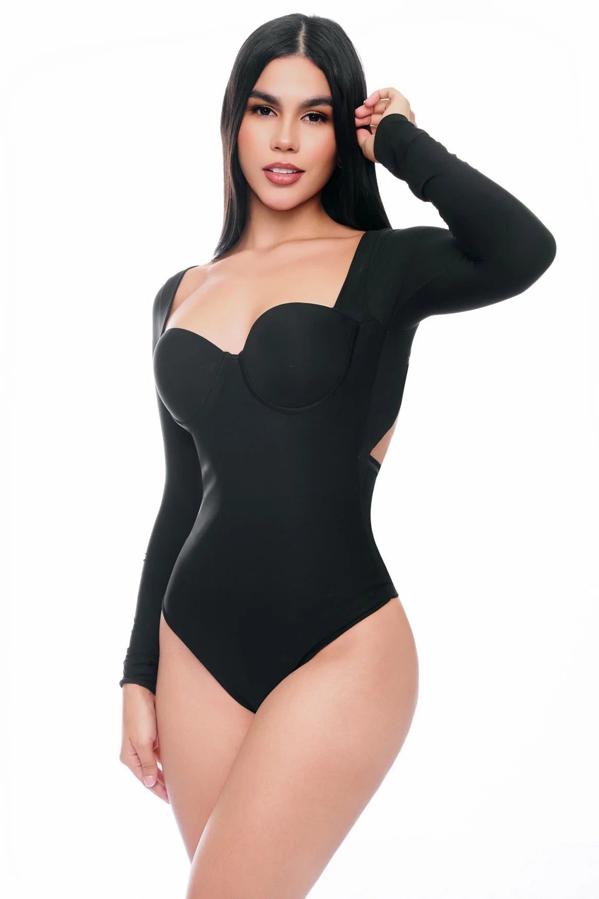 Body Angelica con control de abdomen negro