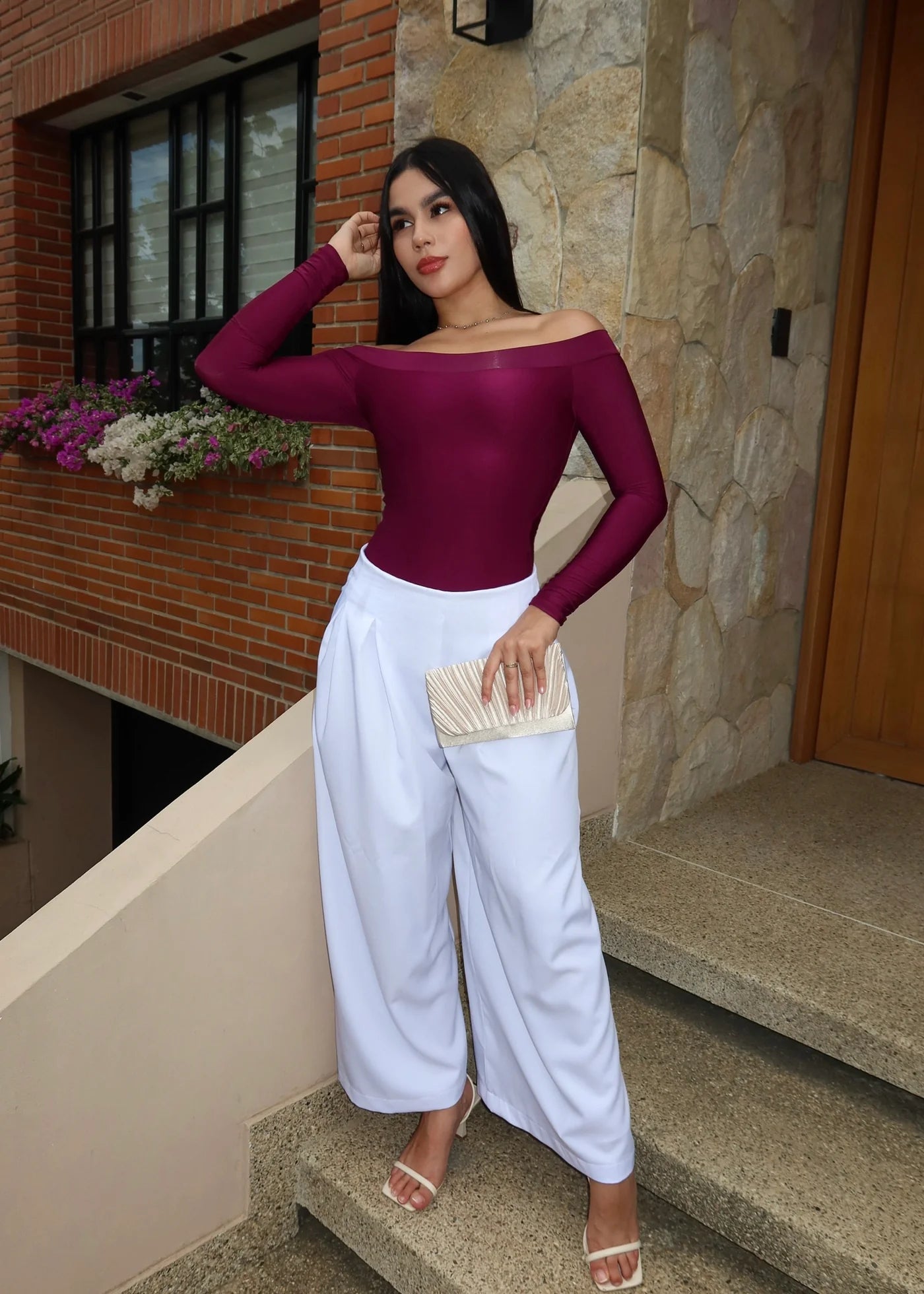 Body sofia con control de abdomen edición limitada color uva