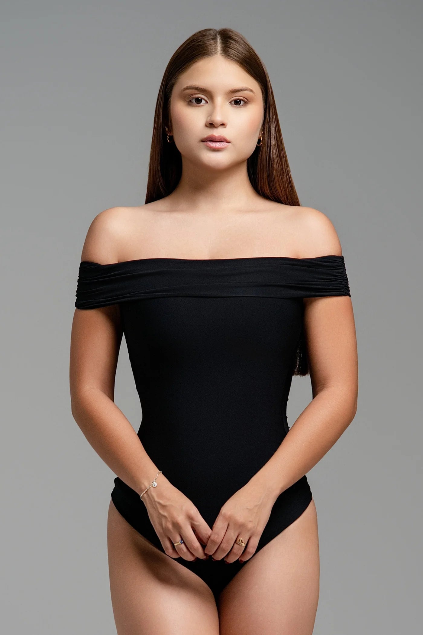 Body Daphne negro con control de abdomen