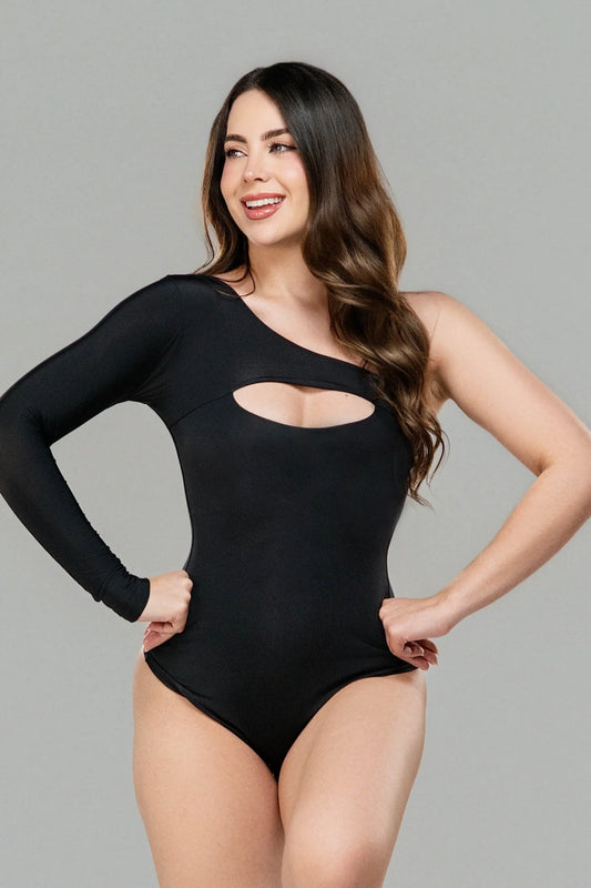 Body Nai negro con control de abdomen