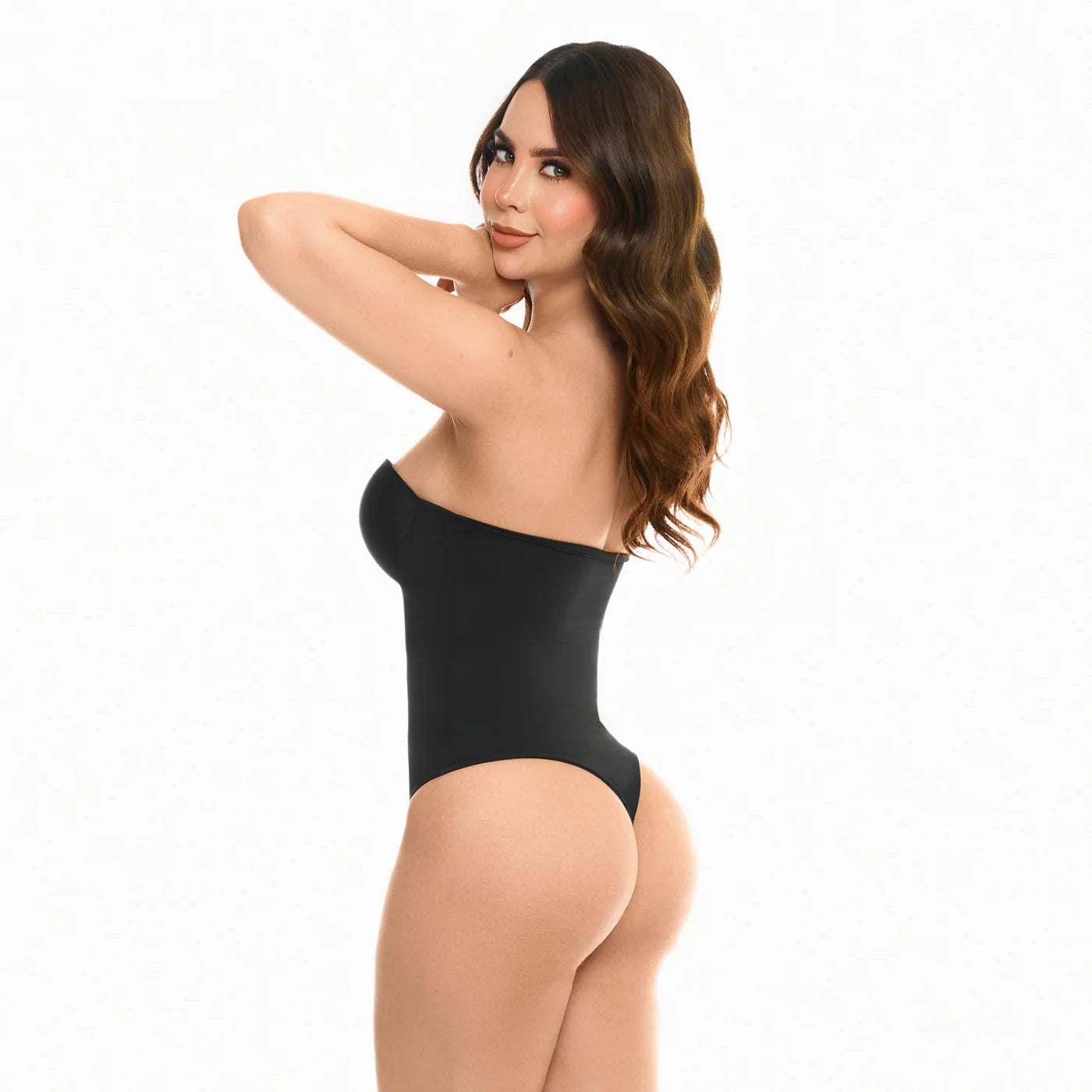 Body Tania con control de abdomen negro