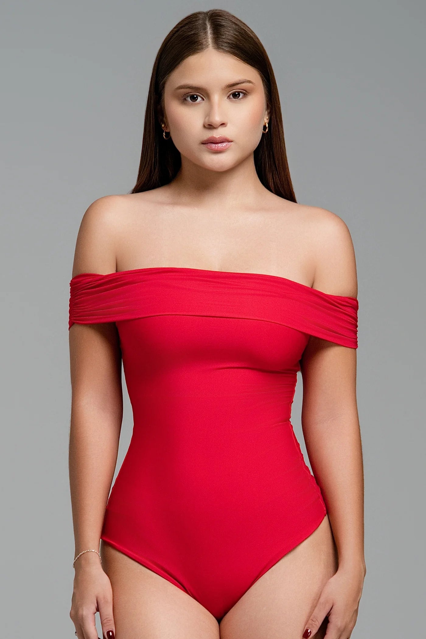 Body Daphne rojo con control de abdomen